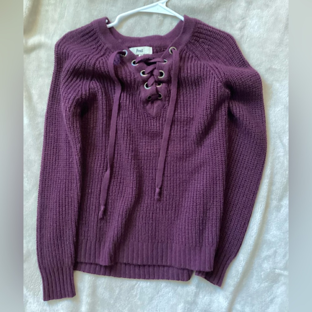 Size small sweater wine purple color, great condition